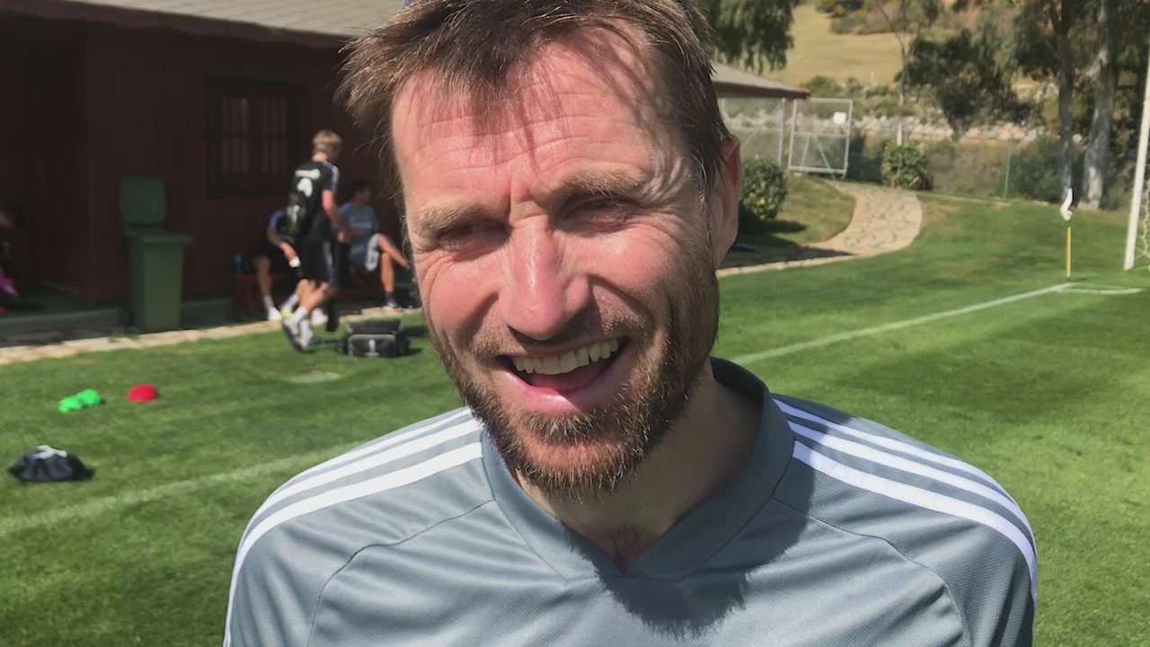 Eirik Horneland etter første fotballøkt på Marbella